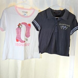 2/$20 Lot Of 2 Tees Sz L Peanuts Almost Famous